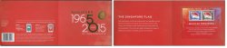 Singapore 2015 Flag World Stamp Exhibition 50 ann Independence Block in special booklet MNH