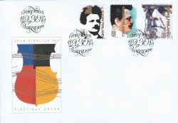 Finland 2015 150 years since the birth of the world famous Finnish composer Jean Sibelius FDC