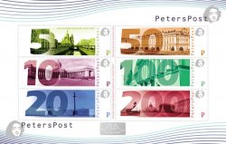 Russia 2015 Peterspost First definitive issue Views of St. Petersburg Souvenir sheet of 6 stamps MNH