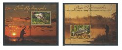 Russian occupation of Moldavia (Transnistria DMR PMR) 2015 Fishes of Dnester Set of 2 blocks with labels