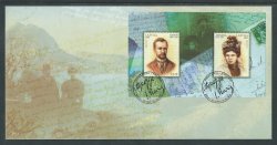 Latvia. 150th anniversary of birth of Latvian poets Rainis and Aspazija. FDC