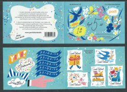 Finland 2016 Cheerful congratulations set of 5 stamps in booklet with labels MNH