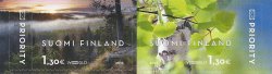 Finland 2016 Visiting card from Finland Nature trees landscapes Posti Strip of 2 stamps MNH