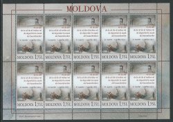 Moldova. 65th anniversary of third wave of Mass Deportations of Bessarabians. Sheetlet of 10 stamps