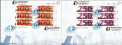 Peterspost. Russia. Russian Collector's Forum. Moscow. 2016, gold overprint on Moscow's definitives of 2015, FDC with perforated sheetlets
