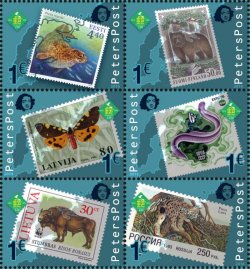 Finland 2016 World stamp champoinship exhibition PHILATAIPEI2016 Fauna of the Baltic sea region on stamps Peterspost set 6 stamps from S/S