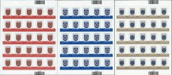 Latvia. Standard Edition. Coats of arms of Alsunga, Beverinskogo and Smiltene edges. Set of 3 sheets with 25 stamps