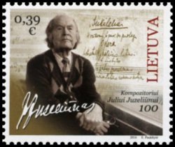 Lithuania 2016 100th anniversary of the birth of the Lithuanian composer and teacher Julius Juzeliūnas Stamp mint