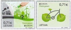 Lithuania 2016 EUROPA Ecology in Europe Think green Set of 2 stamps MNH