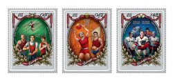 Latvia 2016 100 years of the Republic Outstanding Latvian athletes Olympics Set of 3 stamps MNH