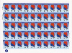 DNR. Definitive stamps. The coat of arms of the Snow. Sheet of 50 stamps