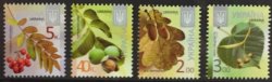 Ukraine. Definitives VIII. Repeated issue. Rowan, walnut, oak and linden. Microtext 2016, 2016-II. Set of 4 stamps