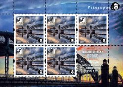 Finland 2019 Europa CEPT 2018 Bridges Bolsheohtinsky bridge St.Petersburg Peterspost Sheetlet with label MNH