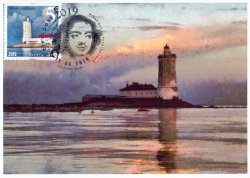 Finland 2019 Tolbuhin lighthouse 300 Years (oldest Russian lighthouse in Finnish gulf) Peterspost Maxicard