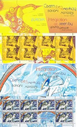 Belorussia Belarus Weissrussland 2006 Europa CEPT Integration set of 2 special minisheets in booklets MNH