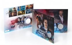 UK. Sherlock, set of FDC and booklet with special medal