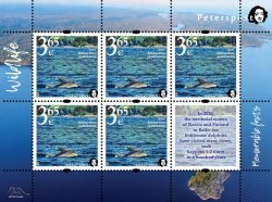 Finland 2020 Fauna Wild life "Memorable facts" Bottlenose dolphin (Finnish gulf, Baltic sea) Peterspost sheetlet of 5 stamps and label MNH