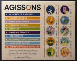Central African Republic. "ActNow", joint-issue, set of 10 imperforated stamps in block