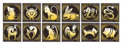 Tajikistan. 2020. Sign's of the Zodiac, Year of Ox, set of 12 perforated stamps