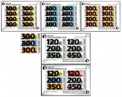 Russia 2021 Peterspost definitives COVID-2019 The first year of the pandemic in Russia overprints on Moscow definitives 2015 set of 3 stamps 2 block's and 3 sheetlets
