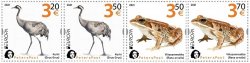 Finland 2021 Europa CEPT Endangered Wildlife Crane Frog Peterspost set of 4 stamps MNH