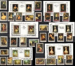 USSR Russia 1982-85 Full collection Painting masterpieces of the State Hermitage 30 stamps and 6 block's MNH