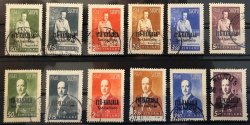 Finland 1942 WWII Occupation of East Karelia military government Mannerheim and President Ryti 2 sets CTO
