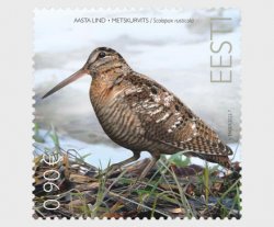 Estonia Estland Estonie 2022 Bird Of The Year The Eurasian Woodcock Omniva stamp MNH