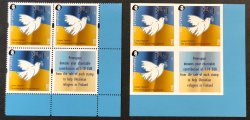 Finland 2022 No war! Help to Ukraine Peterspost set of perforated and imperforated stamps with labels