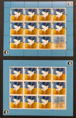 Finland 2022 No war! Help to Ukraine Peterspost set of perforated and imperforated sheetlets MNH
