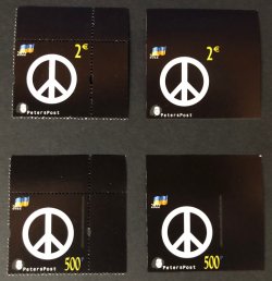 Finland and Russia 2022 No war! 24.02.22 the black day in history Help to Ukraine set of 4 Peterspost's stamps perforated and limited edition imperforated