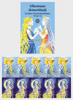 Finland 2022 Posti Europa CEPT Stories and Myths sheetlet of 5 sets with labels mint
