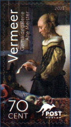 Germany Deutschland 2021 Vermeer PostModern stamp mint