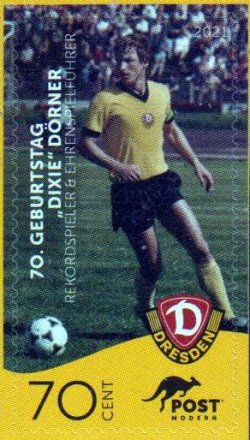 Germany Deutschland 2021 70 Geburtstag Dixi Dörner Club Dynamo Dresden PostModern stamp mint
