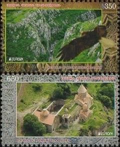 Mountain Karabakh Artsakh Armenia 2013 Europa CEPT 2012 "Visit to ..." set of 2 stamps MNH