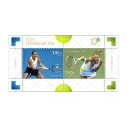 Estonia Estland 2022 Estonian Tennis Association 100 set o 2 stamps in block MNH