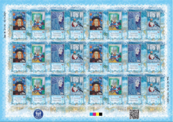 Russian occupation of Ukraine DNR Donetsk 2021 Christmas Snow Queen Andersen's fairy tale sheetlet of 6 sets MNH