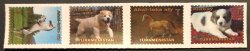 Turkmenistan 2020 Definitives Fauna Turkmenian breeds of horses and dogs strip of 4 stamps mint