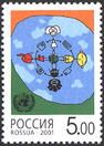 Russia 2001 World Year of Dialogues Joint issue of many countries of the World Stamp mint