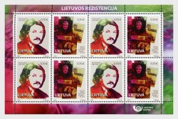 Lithuania Litauen 2022 Lithuanian Resistance Sheetlet of 4 sets of 2 stamps
