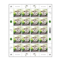 Estonia 2022 Estonian fauna The Siberian flying squirrel Sheetlet of 20 stamps