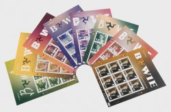 Isle of Man Great Britain 2022 Europa CEPT Legends David Bowie Actor set of 8 sheetlets