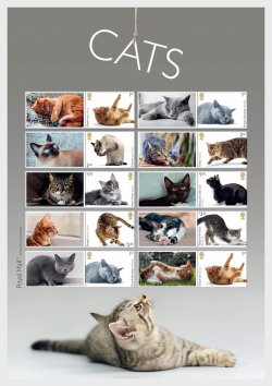 Great Britain UK 2022 Cats special limited edition sheetlet