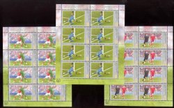 Russian occupation of Moldova (Transnistria) 2022 FIFA World Cup Football Soccer set of 3 sheetlets