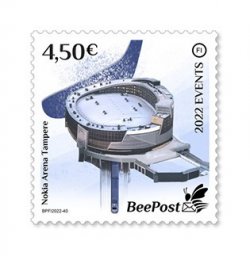 Finland 2022 Significant events World Ice Hockey championship Nokia arena Tampere BeePost FI stamp MNH