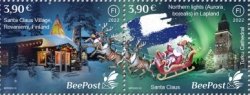 Finland 2022 Stories and Myths Legends of ancient castles and Christmas traditions BeePost strip of 2 stamps mint
