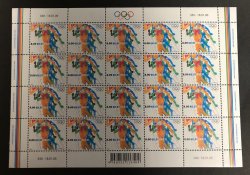 Estonia Estland 2006 Winter Olympic games in Torino sheetlet of 20 stamps mint