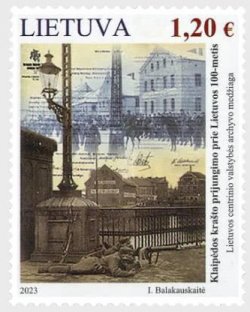 Lithuania 2023 100 Ann of the Annexation of Klaipėda Region to Lithuania LT pastas stamp mint