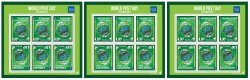 Estonia Lithuania Finland 2022 World Post Day joint issue BeePost set of 3 sheetlets MNH