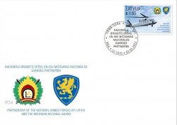 Latvia Lettland 2023 Partnership Of The National Armed Forces Of Latvia And The Michigan National Guard FDC